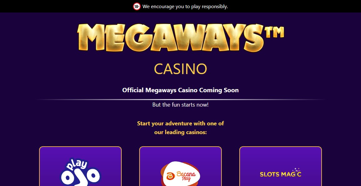 Megaways Casino Desktop screenshot